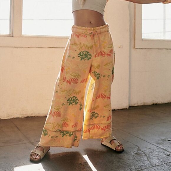 Free People Movement women's wide leg Where The Wind Blows sweatpants small - Picture 1 of 15